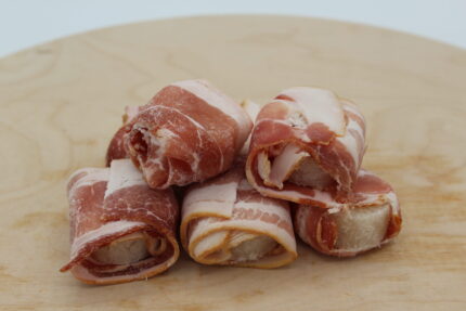 Frozen Bacon Wrapped Scallop Medallions