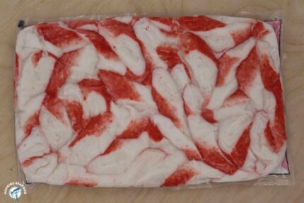 Frozen Surimi (Imitation Crab Meat) – White Flakes (Oyster Bay Brand) – 2.5 Lbs. Bag