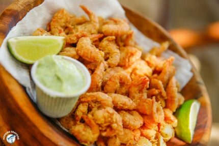 Frozen Rock Shrimp – Shell-Off – 5 Lbs. Block
