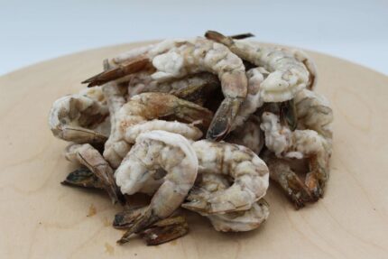 Frozen Raw Wild-Caught Domestic White Shrimp – 5 Lbs. Block