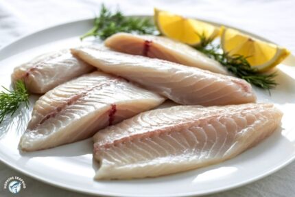 Fresh Farm-Raised Rockfish (Striped Bass) Fillets (.5-1 Lbs.)