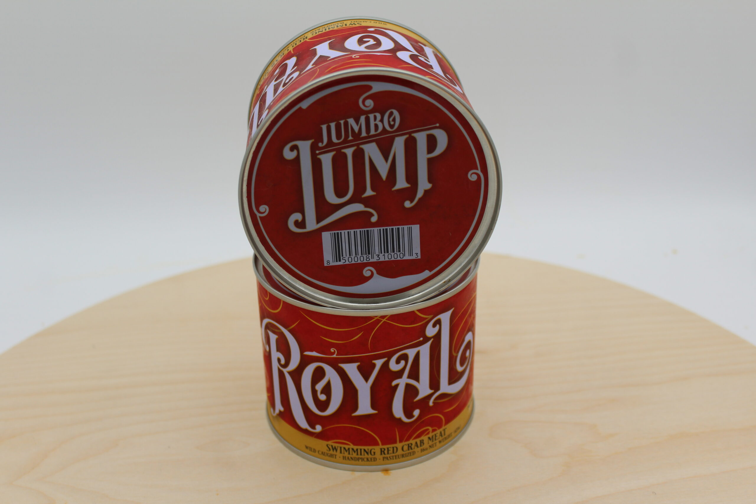 Pasteurized Chinese Jumbo Lump Crab Meat (Royal Brand) - 1 Lbs. Can