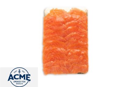 Smoked Atlantic Salmon Nova – Deli Sliced (ACME Brand) – 3 Lbs. Tray