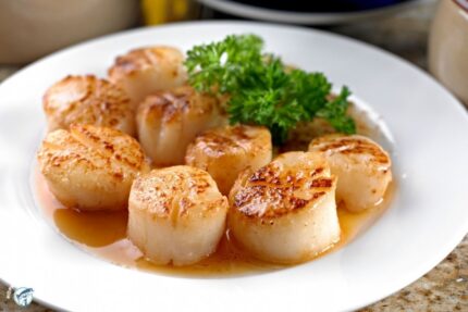 Frozen Dry 10/20 Hokkaido Scallops – 5 Lbs. Case